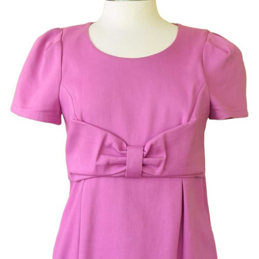 SEE BY CHLOE Short Sleeve Bow Shift Dress in Orch… - image 3