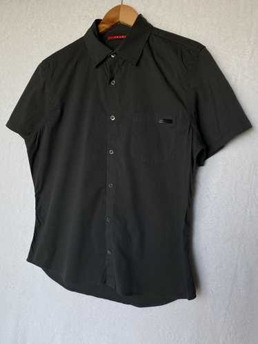 Prada Prada Button Up Shirt Black Tab Luxury Stre… - image 1