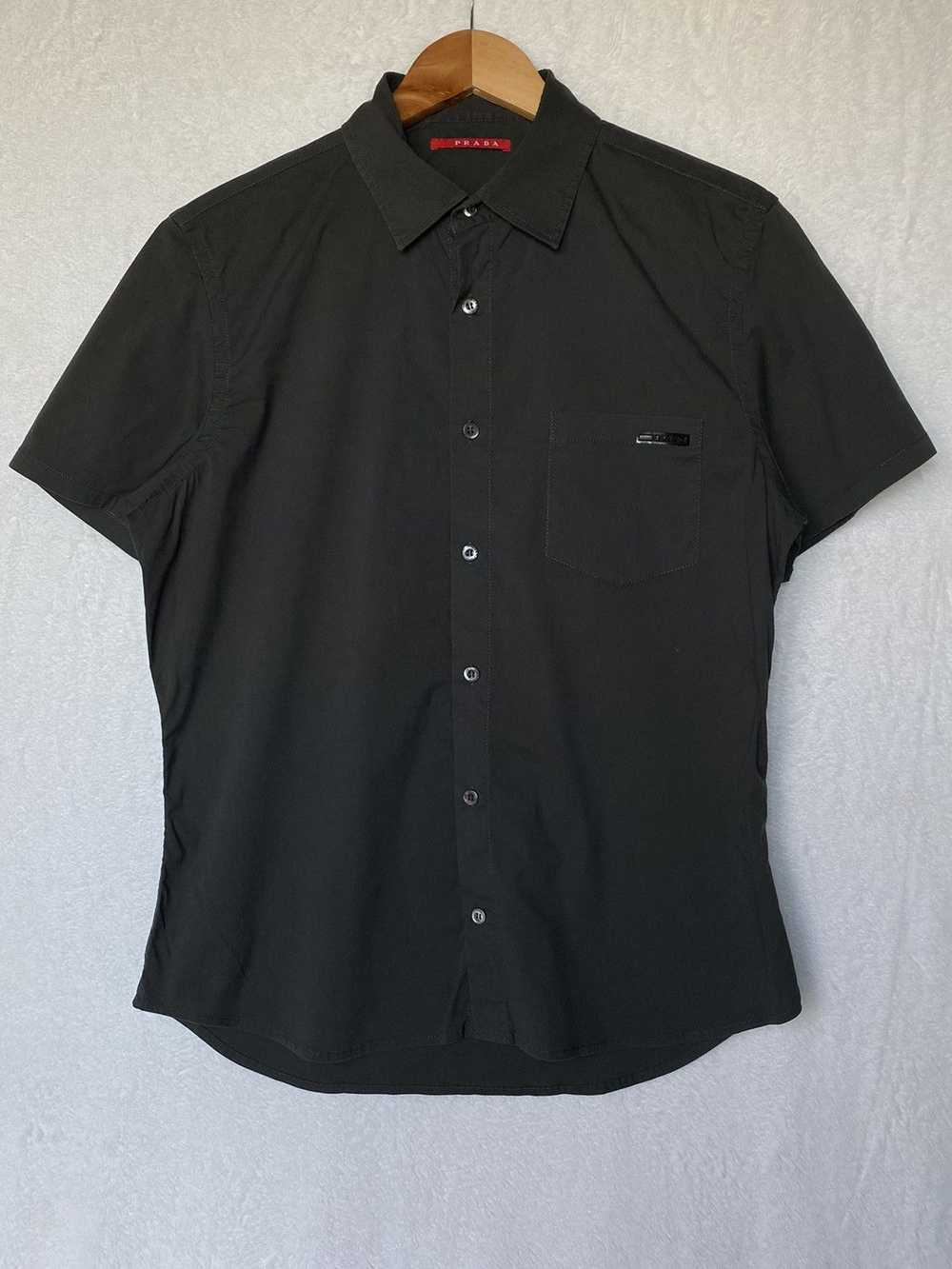 Prada Prada Button Up Shirt Black Tab Luxury Stre… - image 2
