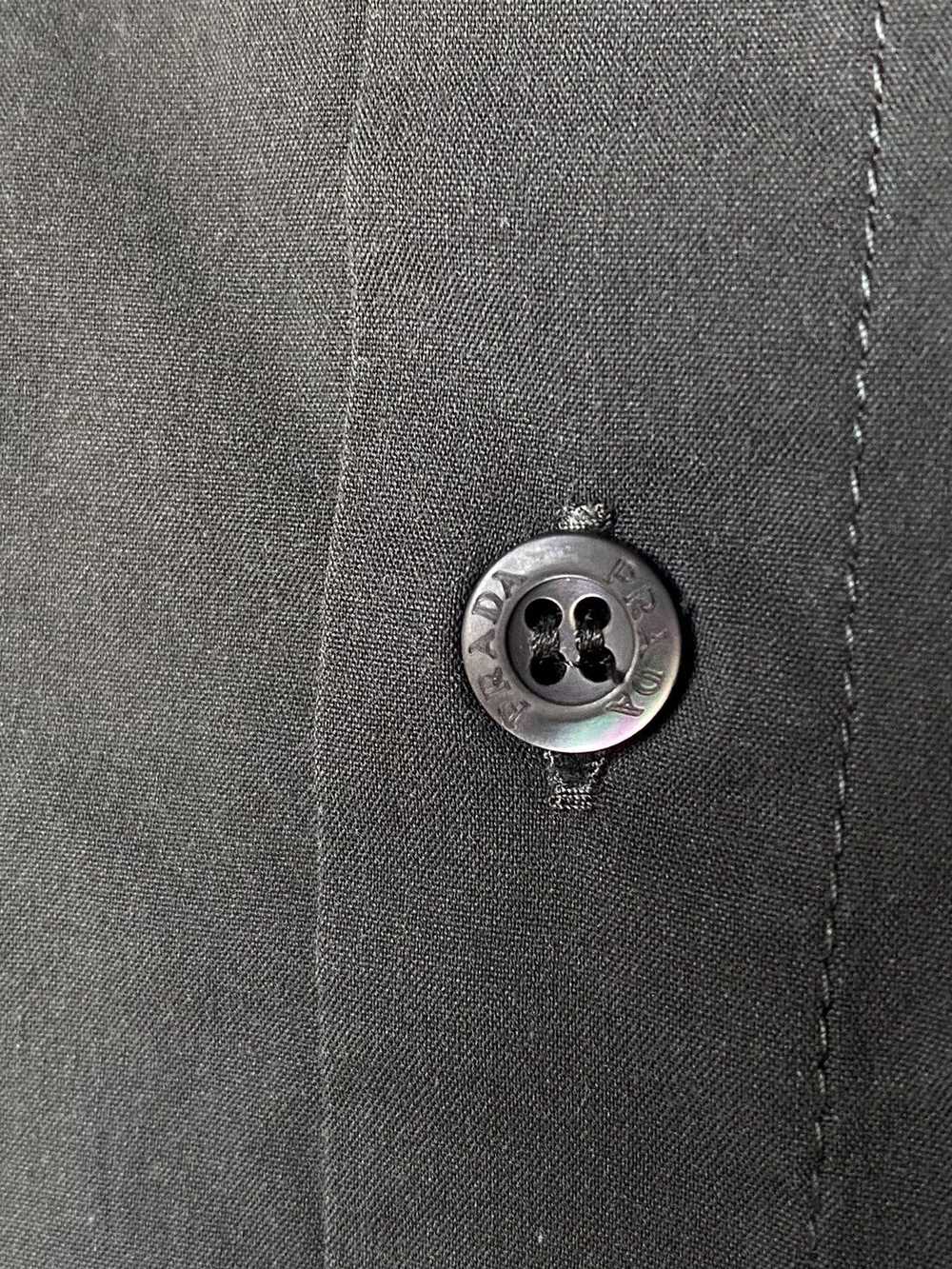 Prada Prada Button Up Shirt Black Tab Luxury Stre… - image 4