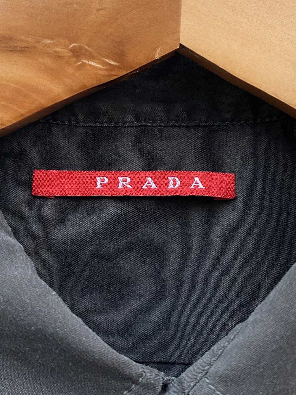 Prada Prada Button Up Shirt Black Tab Luxury Stre… - image 5