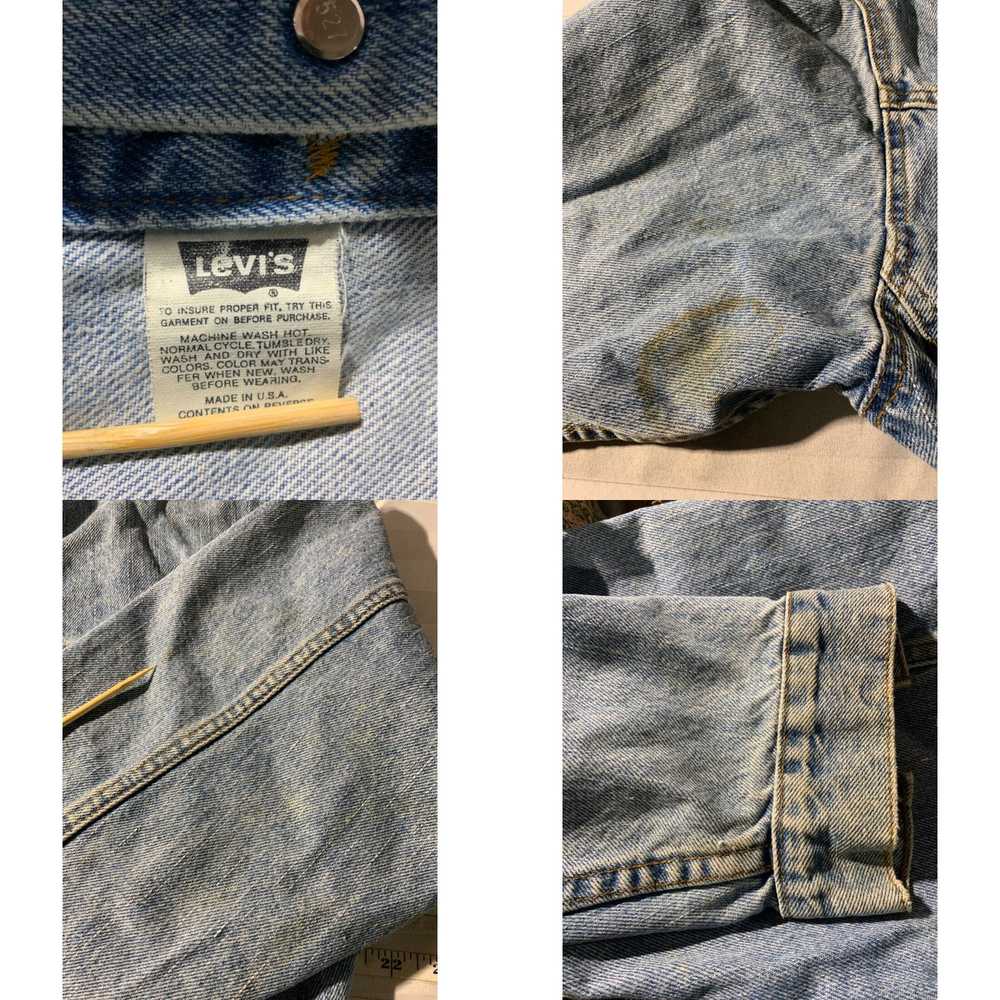 Levi's Vintage Levi’s Denim Jean Jacket Medium Bl… - image 4