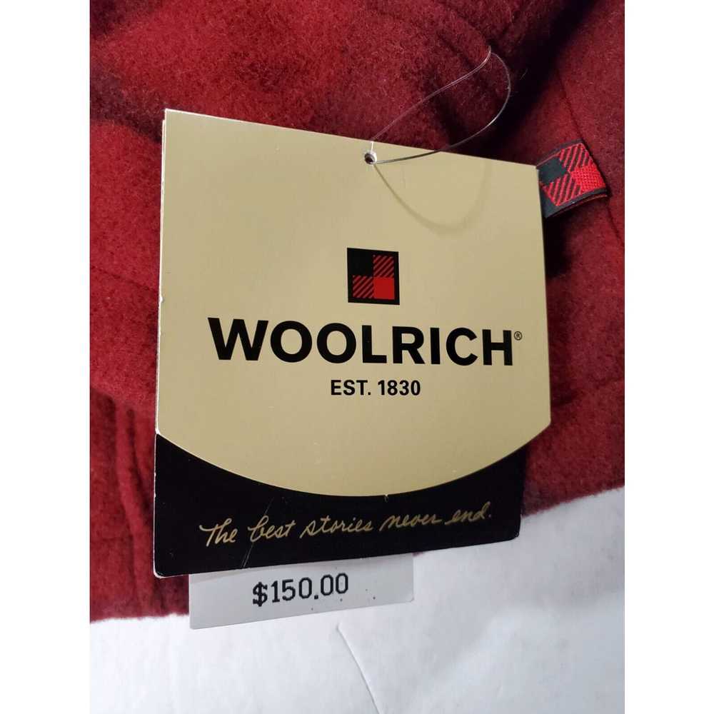Vintage Woolrich Raeburn Peacoat XL Womens Red Pl… - image 3