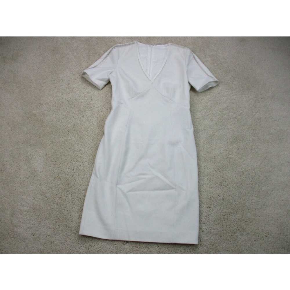 Vintage Tahari Dress Women Small White Short Slee… - image 2
