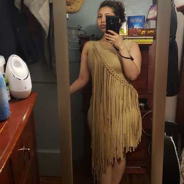 Faux suede beautiful dress *Pocahontas*
