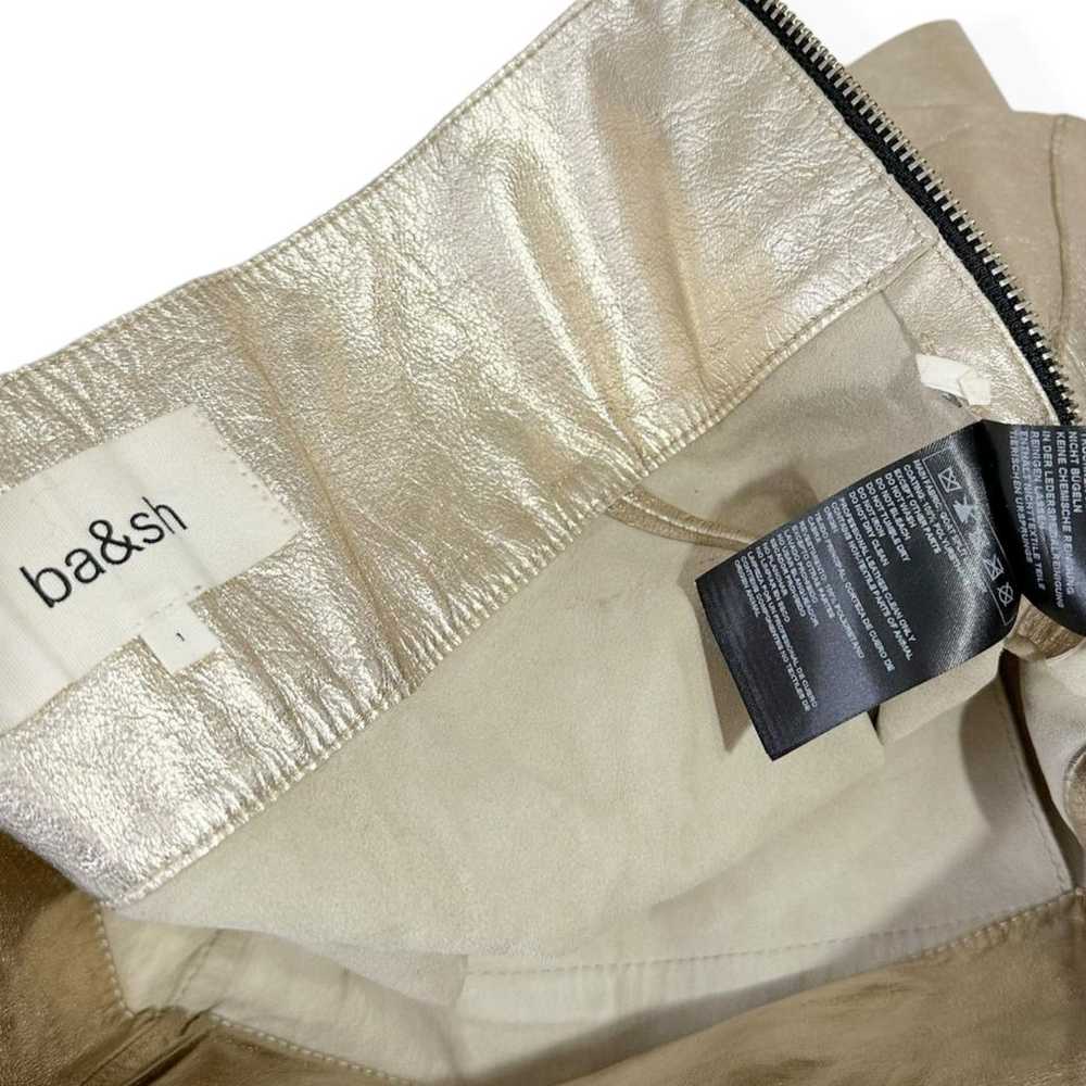 Ba&sh Leather mini skirt - image 8