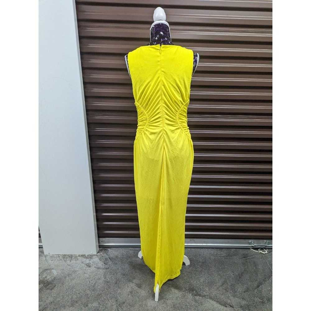Gabrielle Union Large Yellow Cinched Maxi Dress - image 3