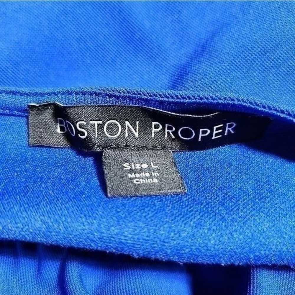 BOSTON PROPER Blue Sleeveless V-Neck Jumpsuit - S… - image 7