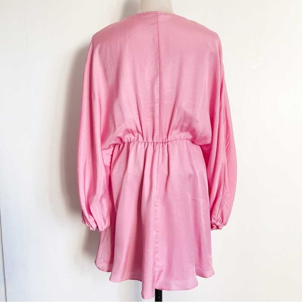 Zara | Satin Effect Blogger Favorite Draped Pink … - image 10