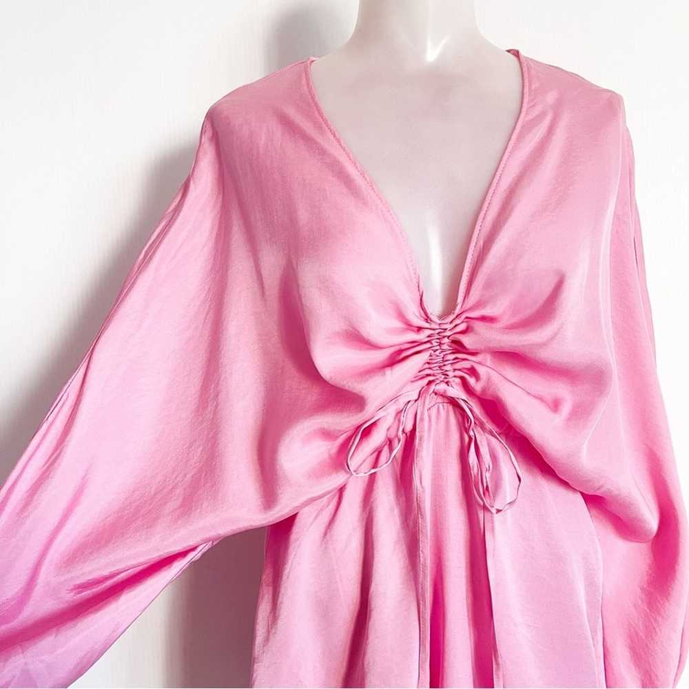 Zara | Satin Effect Blogger Favorite Draped Pink … - image 8