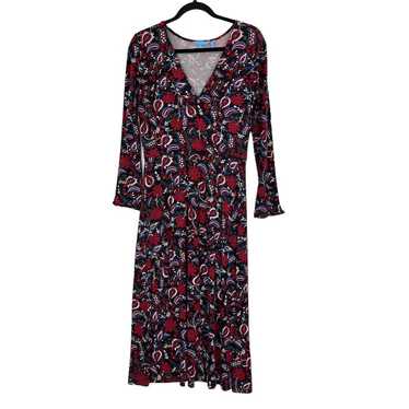 Draper James Womens size Small S dress black red … - image 1