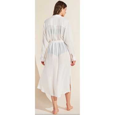 Eberjey Coverup Maxi Dress Women Small White Summe