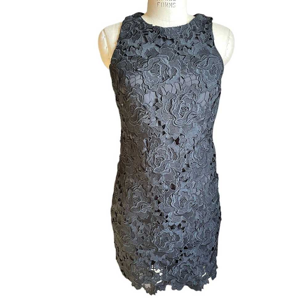 J. Crew Collection Luxe Lace Sleeveless Short Dre… - image 1