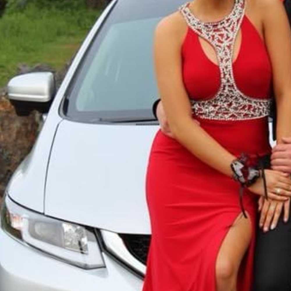 Prom dress, party dress, red - image 2