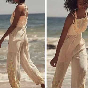 NEW Free People Movement Morning Rise Ivory Embro… - image 1