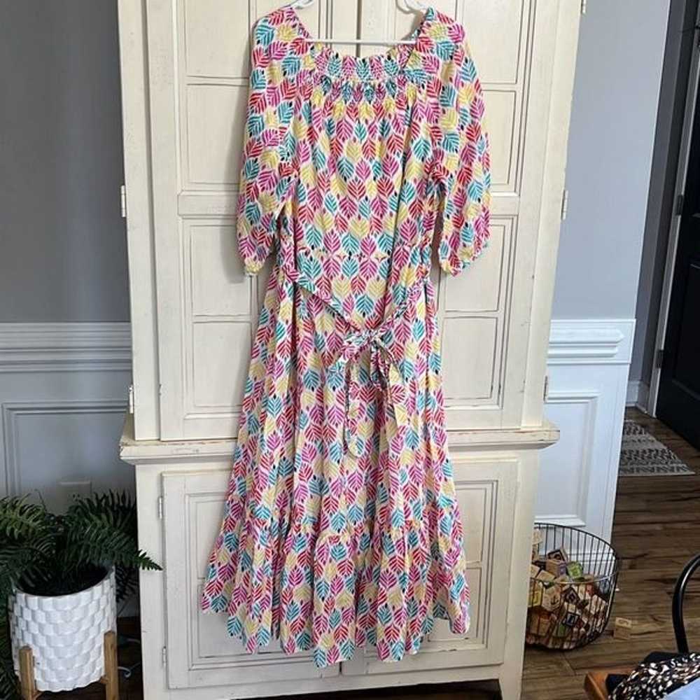 Boden Rosalind tiered midi dress size 16/18 - image 1