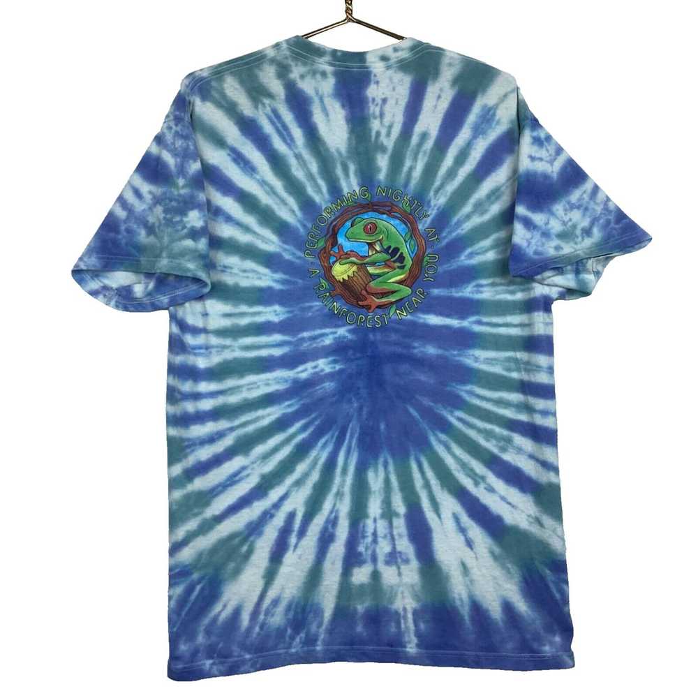 Delta Vintage Tree Frogs Tie Dye T-Shirt Large 90… - image 2