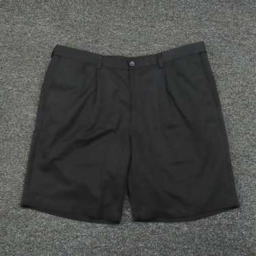 Haggar Haggar Shorts Adult Size 40 Black Pleated B