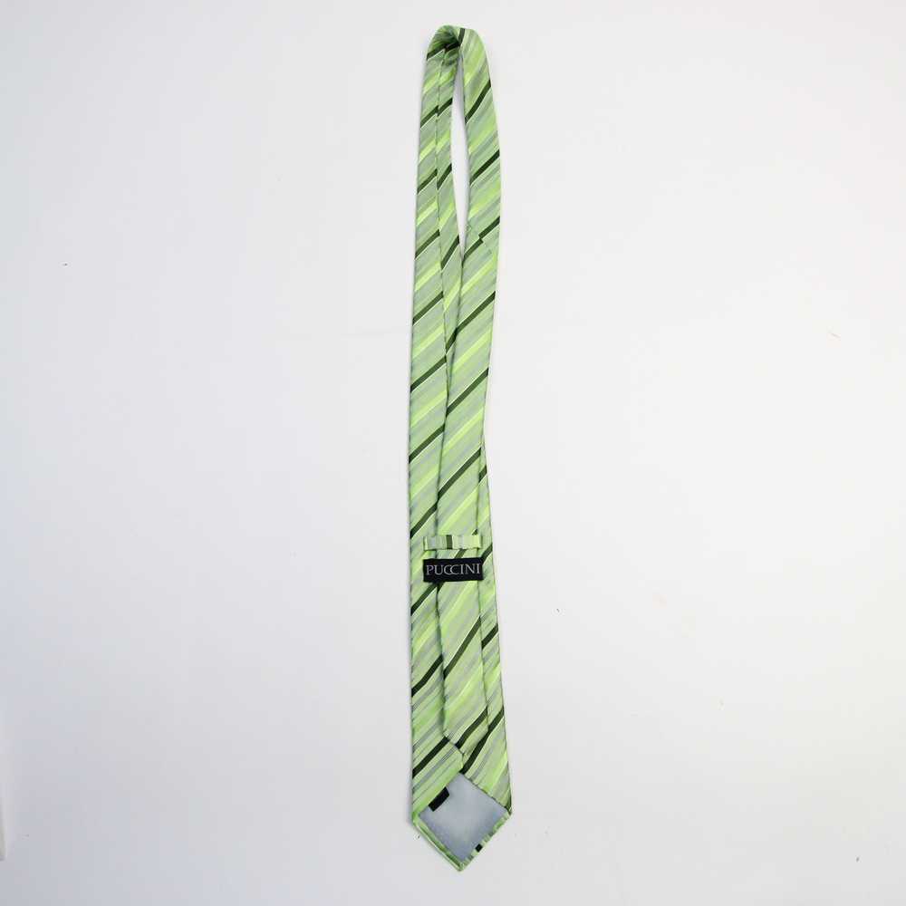 Puccini Necktie Men's Green Used - image 2