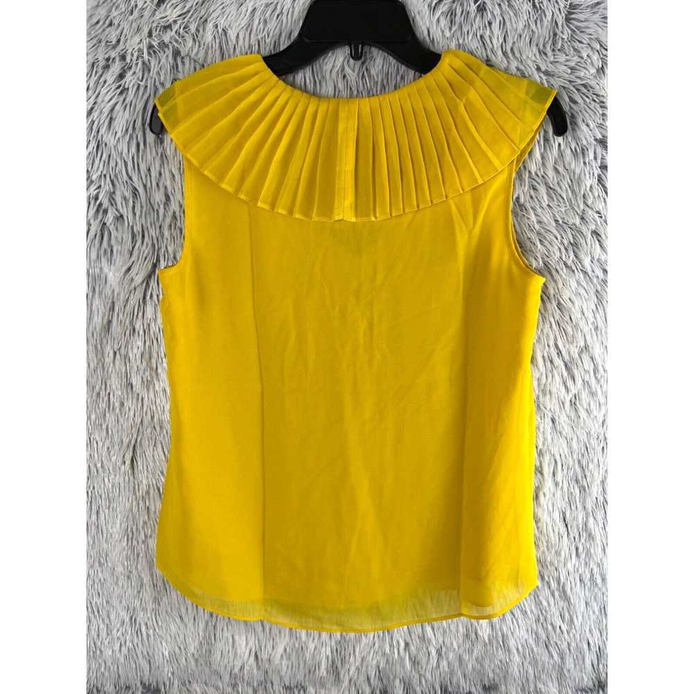 Vintage Max Studio Blouse Woman Small Yellow Slee… - image 2