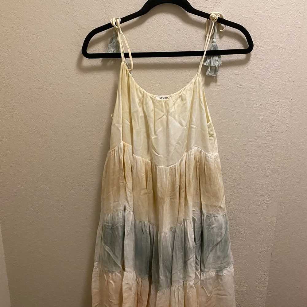 Storia Muted Tie-Dye Trapeze Mini Dress. NWOT - image 5