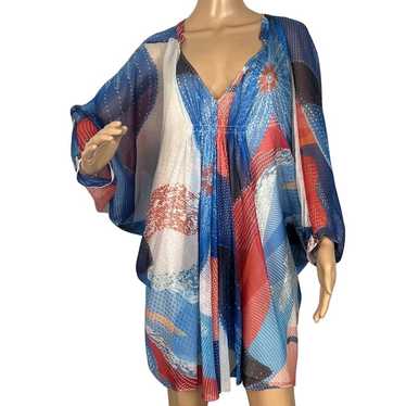 Diane Von Furstenberg Fleurette Silk Mini Dress B… - image 1