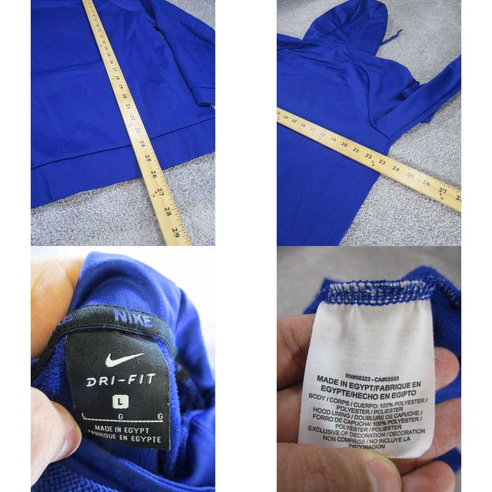 Nike Nike Sweatshirt Mens Large Blue Dri Fit Pull… - image 4