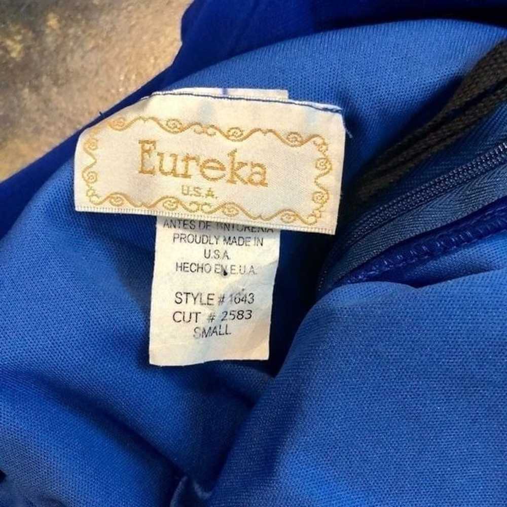Eureka Royal Blue Evening Ballgown Size Small - image 12