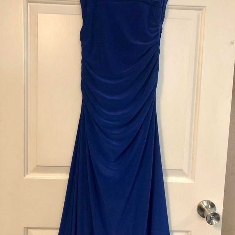 Eureka Royal Blue Evening Ballgown Size Small - image 4