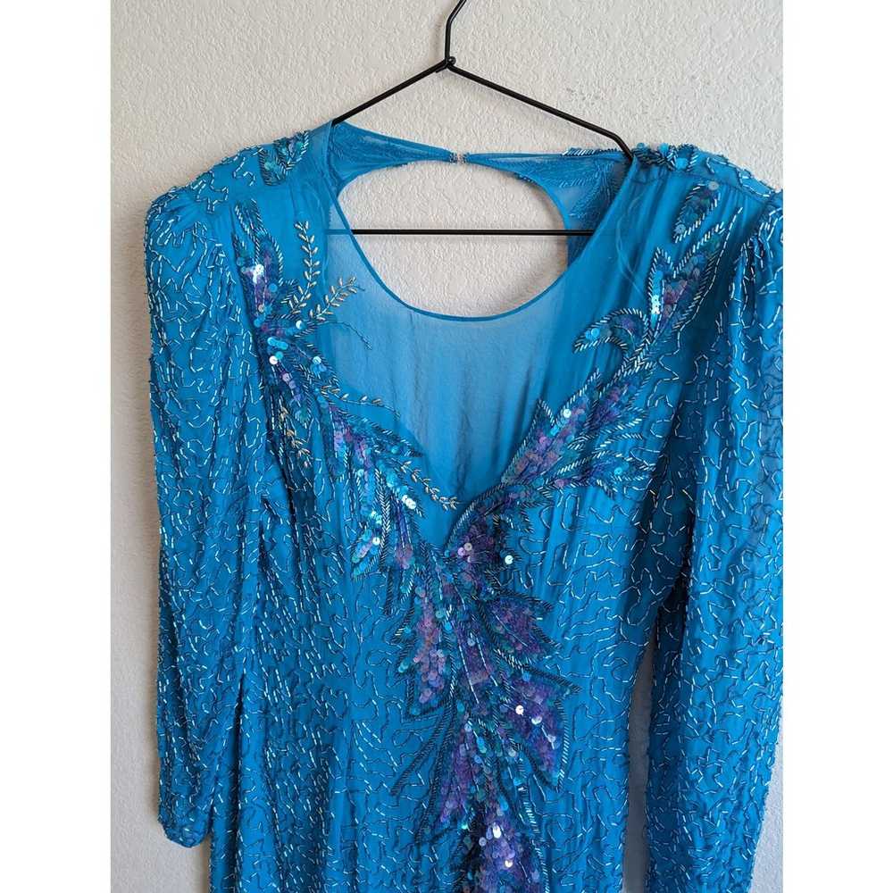 Alyce Designs Vintage Dress 10 Gown Formal Silk B… - image 3