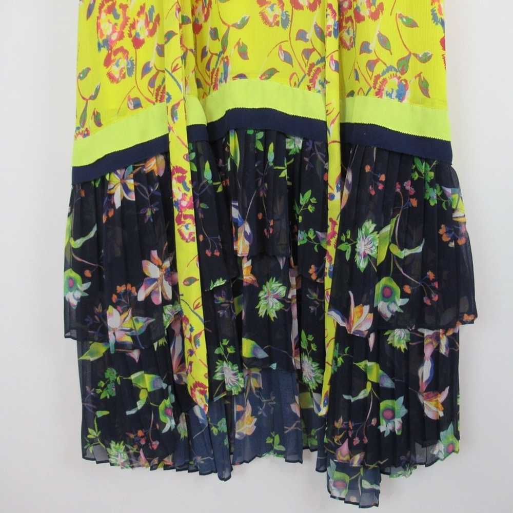 TANYA TAYLOR Everly Lemon Garden Silk Floral Slee… - image 6