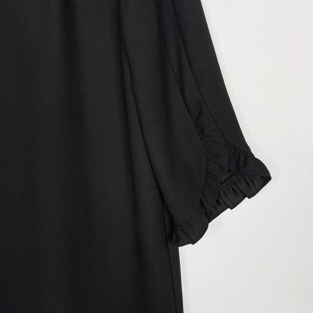 Kate Spade Small S Black Ruffle Sleeve Crepe Dres… - image 3