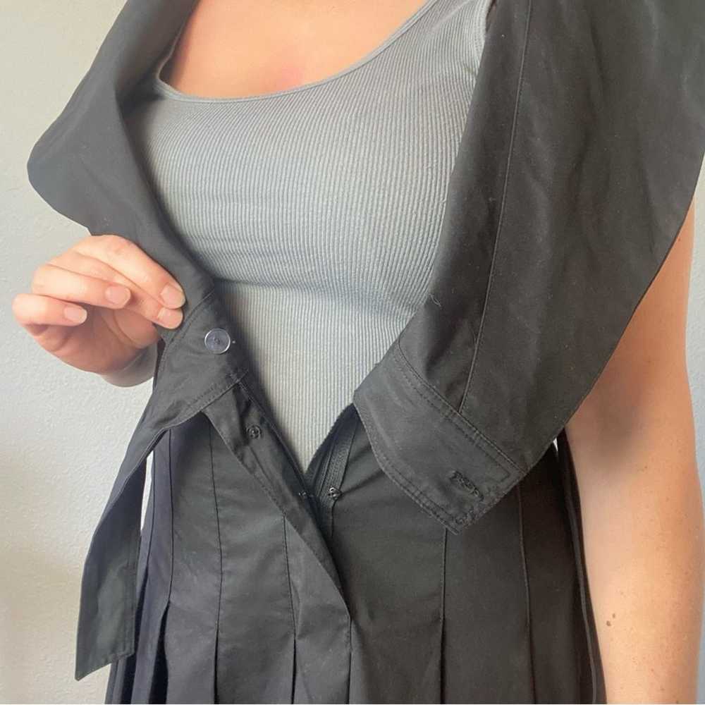 Finley Black Pleated Sleeveless A-Line Dress 10 - image 5