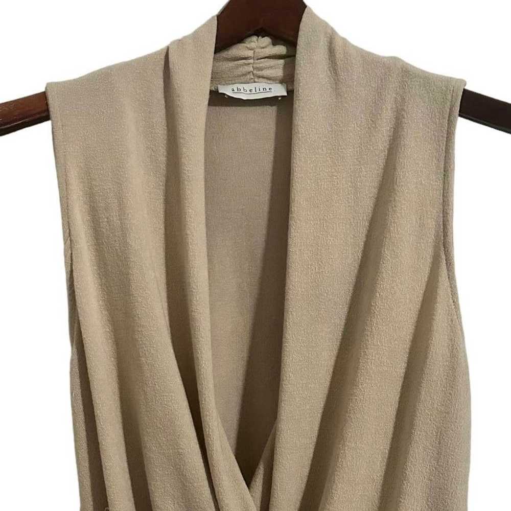Other Abbeline Womens Terry Cloth Wrap V-Neck Tan… - image 3