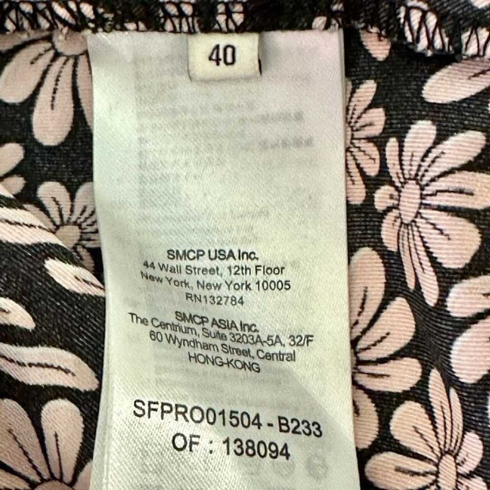 Sandro Floral Drop-Hem Mini Shirt Dress - image 8