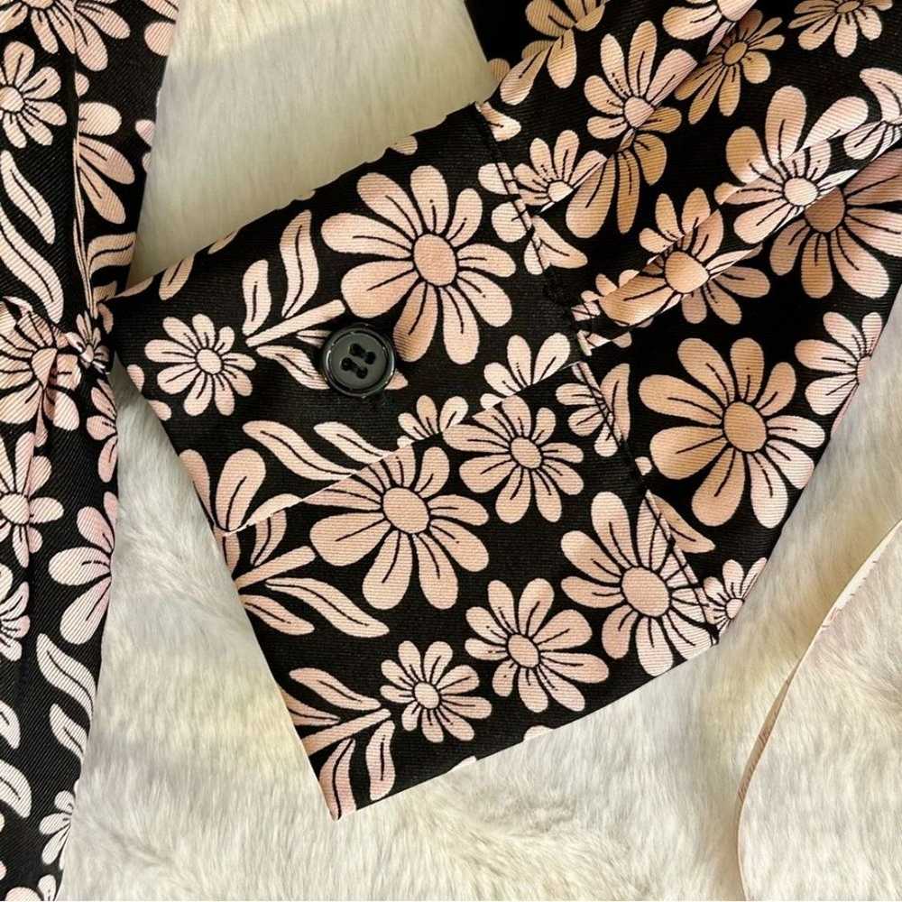 Sandro Floral Drop-Hem Mini Shirt Dress - image 9