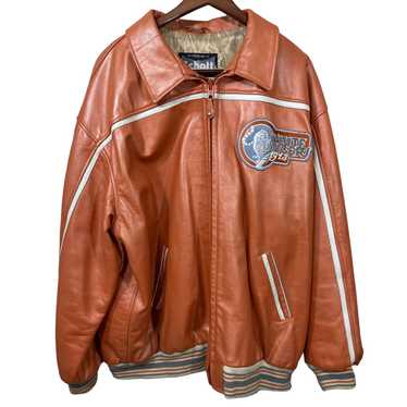 Schott leather varsity jacket - Gem