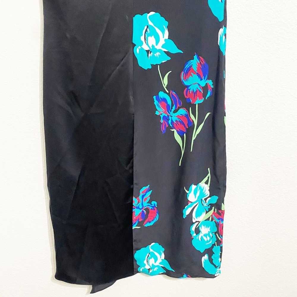 diane von furstenberg floral silk ruffle dress si… - image 5