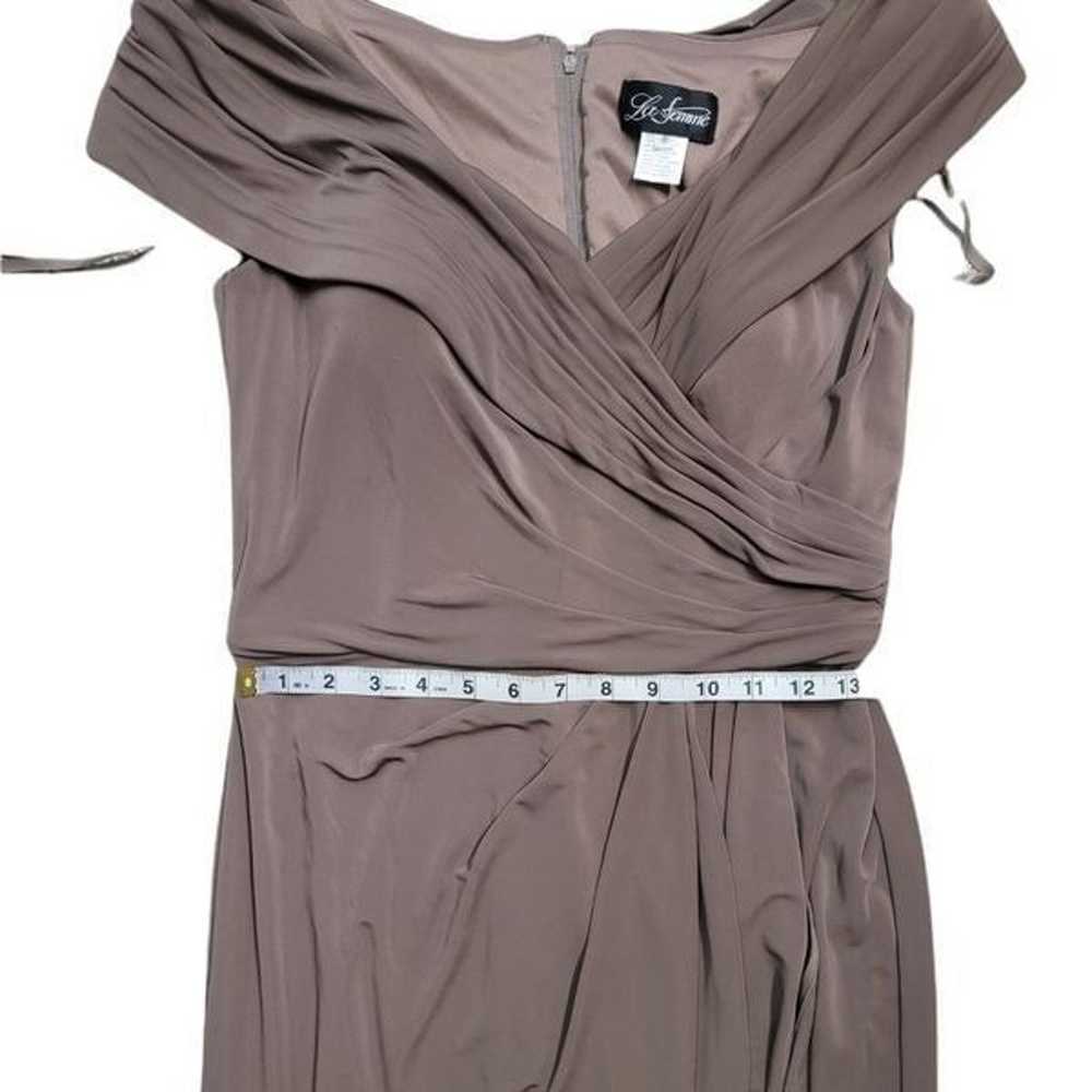 NWOT La Femme Short-sleeve Ruched Jersey Gown Dre… - image 10