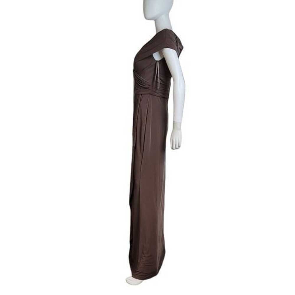 NWOT La Femme Short-sleeve Ruched Jersey Gown Dre… - image 5