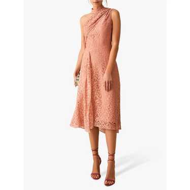 Reiss Stephie Asymmetric Neckline Midi Dress - /P… - image 1