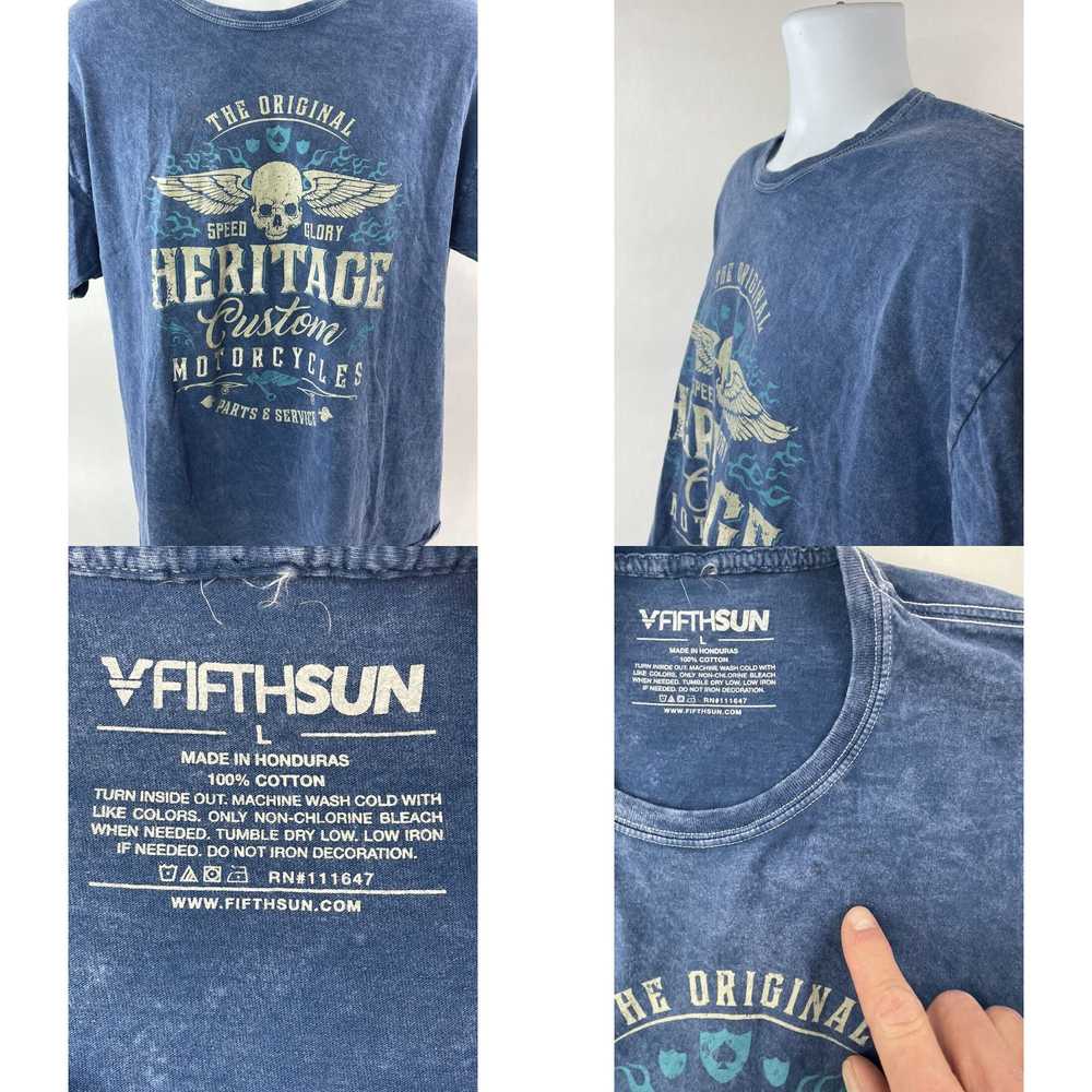 Vintage Fifth Sun T-Shirt Adult Large Blue Origin… - image 4