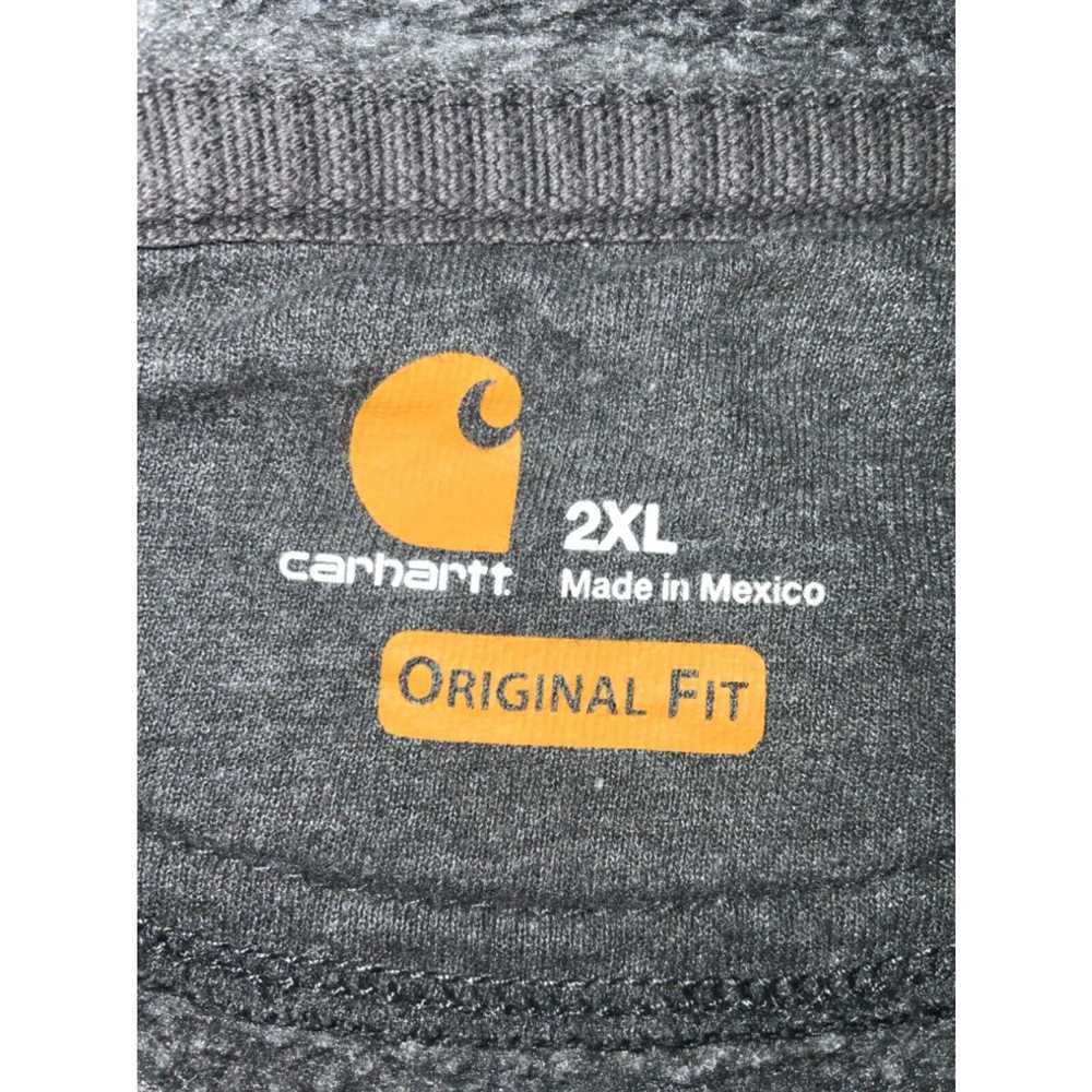 Carhartt Carhartt Sweatshirt Hoodie 2XL Gray Work… - image 3