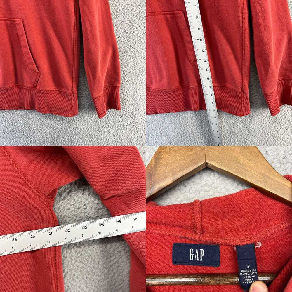Gap Vintage Gap Hoodie Sweatshirt Adult Small Red… - image 4