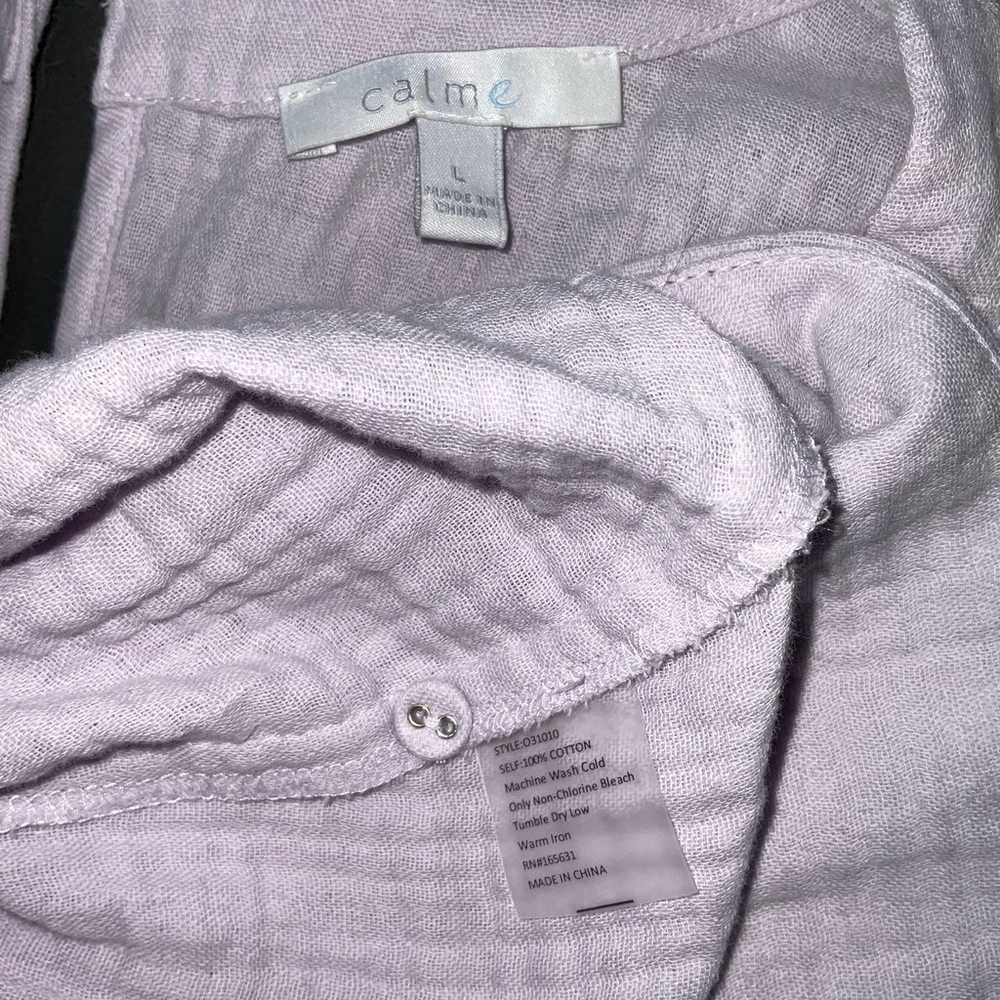 Johnny was Calme lavender gauze dress with pockets - image 7