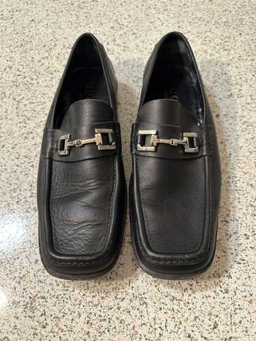 Gucci × Vintage Square Toe Bit Loafers