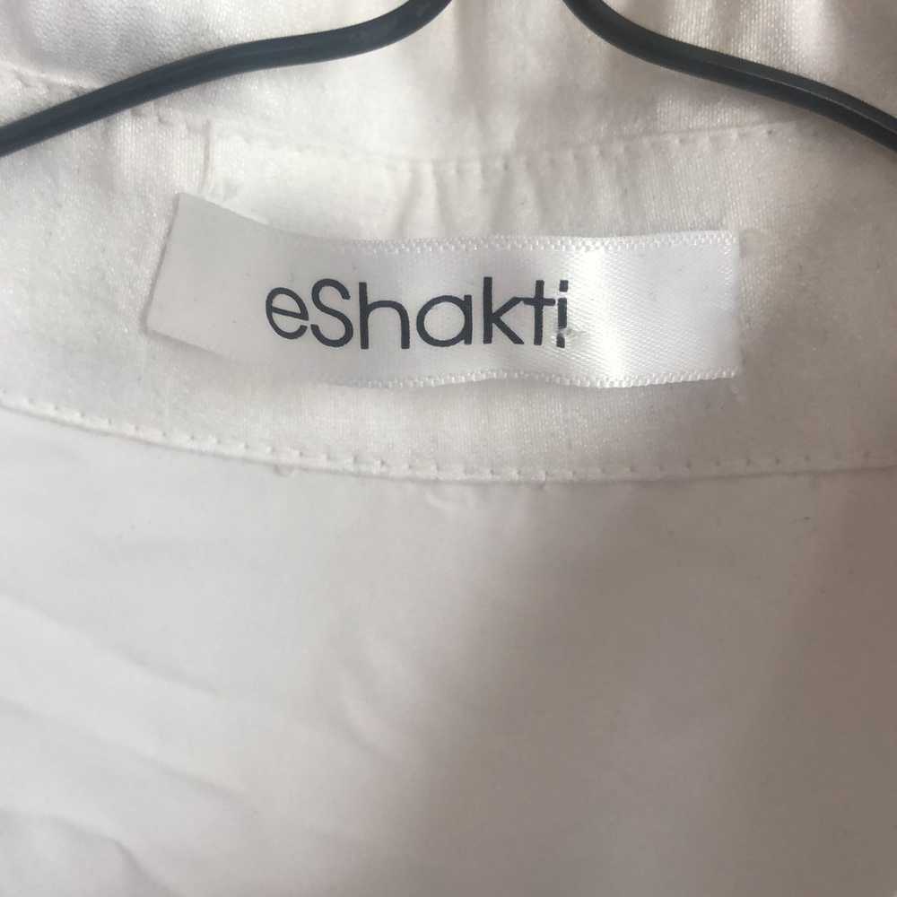 EShakti Colorblock Dupioni Sash-Tie Maxi Shirtdre… - image 10