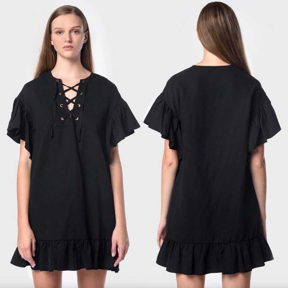 Ulla Johnson Marianne Short Sleeve Ruffle Tunic D… - image 1