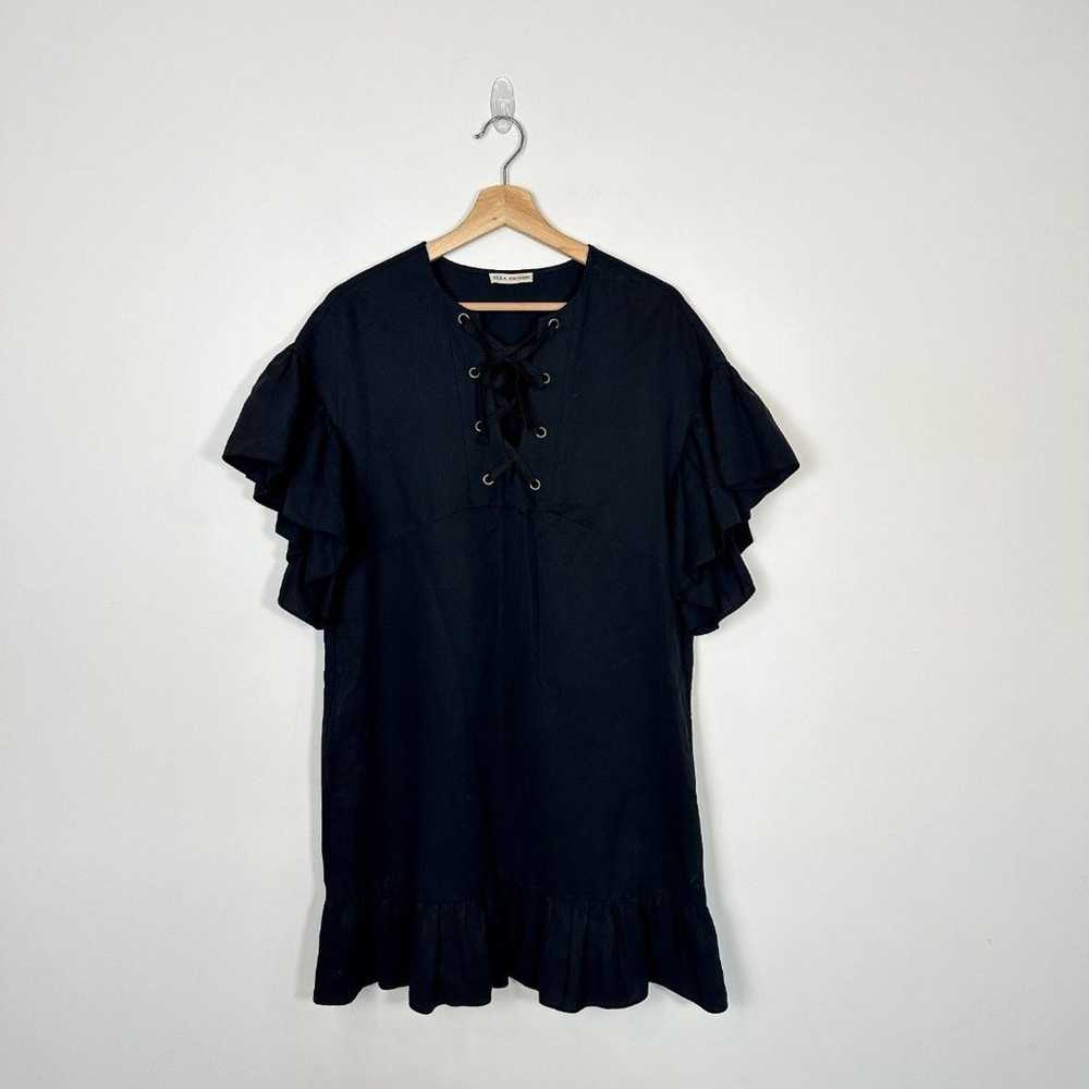 Ulla Johnson Marianne Short Sleeve Ruffle Tunic D… - image 6