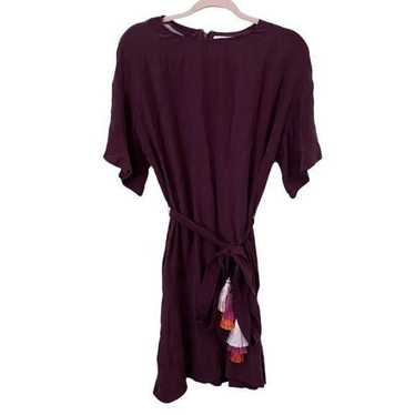 MARIE OLIVER Silk Tassel Mini Dress